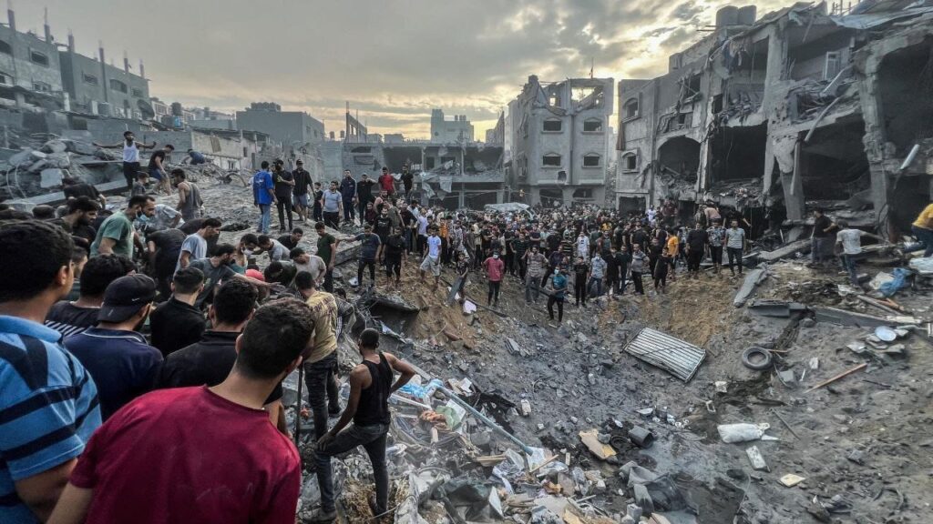 Kondisi di Jalur Gaza Utara pasca serangan udara Israel pada Minggu, 10 November 2024. FOTO/The Cradle.